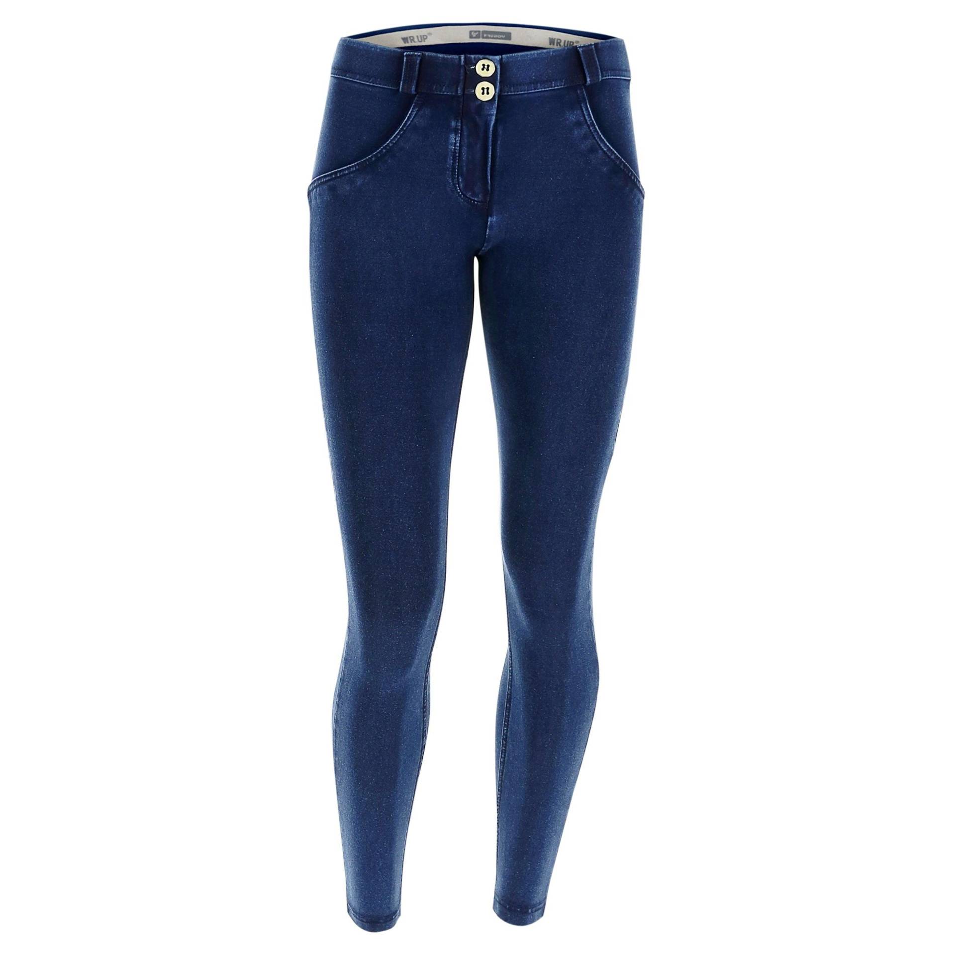 Freddy - WR.UP® Shaping Pants 7/8, für Damen, Blau Denim Dunkel, Größe M von Freddy