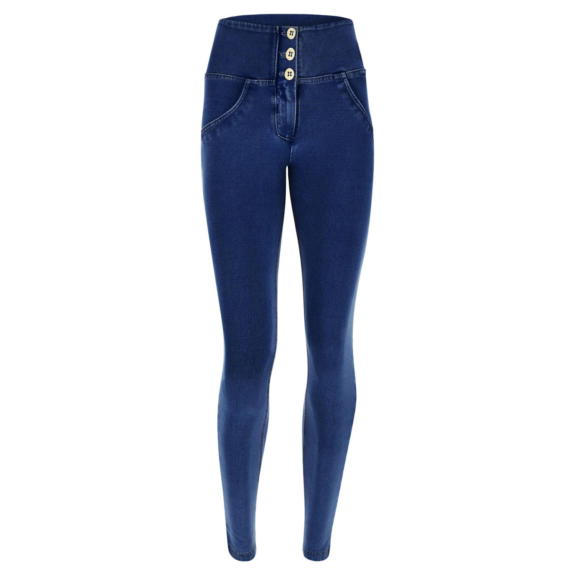 Freddy - WR.UP® Shaping Pants 7/8, für Damen, Blau Denim Dunkel, Größe XS von Freddy