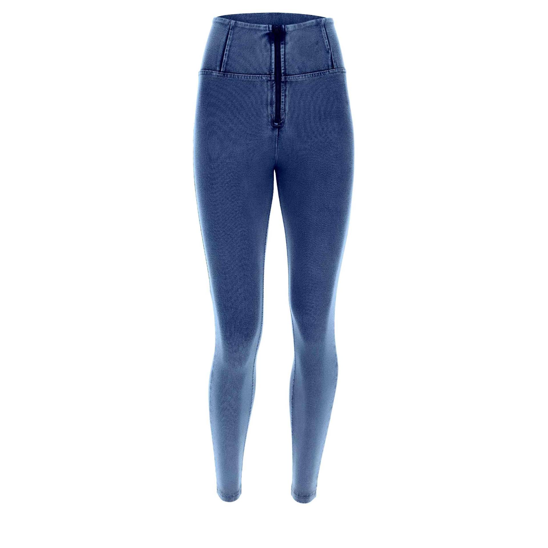 Freddy - WR.UP® Shaping Pants 7/8, für Damen, Blau Denim, Größe L von Freddy