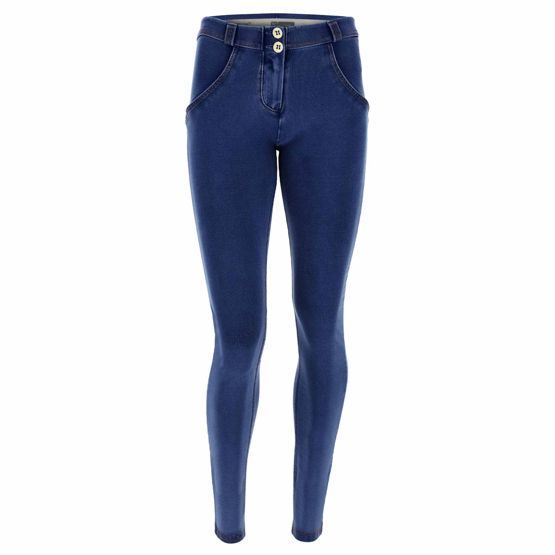 Freddy - WR.UP® Shaping Pants, für Damen, Blau Denim Dunkel, Größe M von Freddy