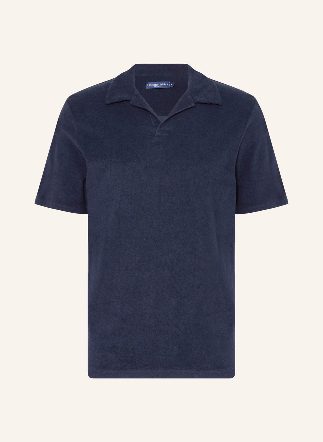 Frescobol Carioca Frottee-Poloshirt Faustino blau von FRESCOBOL CARIOCA