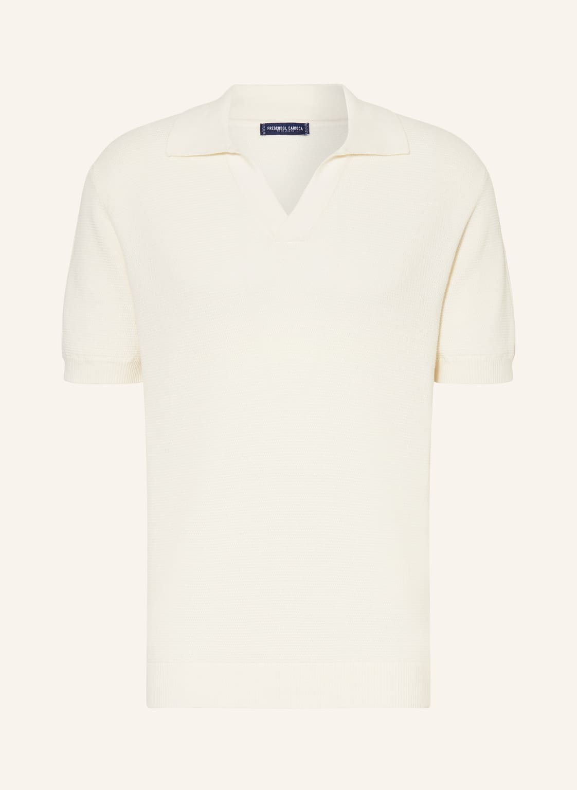 Frescobol Carioca Strick-Poloshirt Rino beige von FRESCOBOL CARIOCA