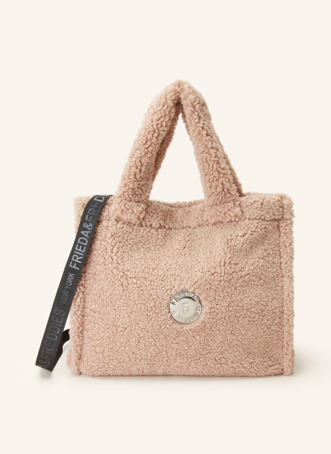 Frieda & Freddies Shopper Mit Teddyfell beige von FRIEDA & FREDDIES