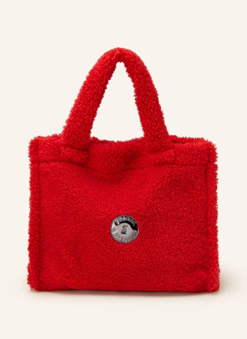 Frieda & Freddies Shopper Mit Teddyfell rot von FRIEDA & FREDDIES