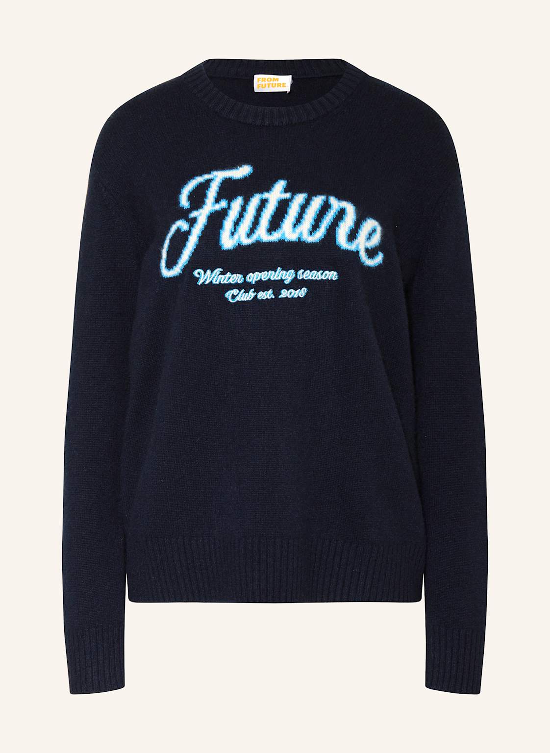 From Future Cashmere-Pullover blau