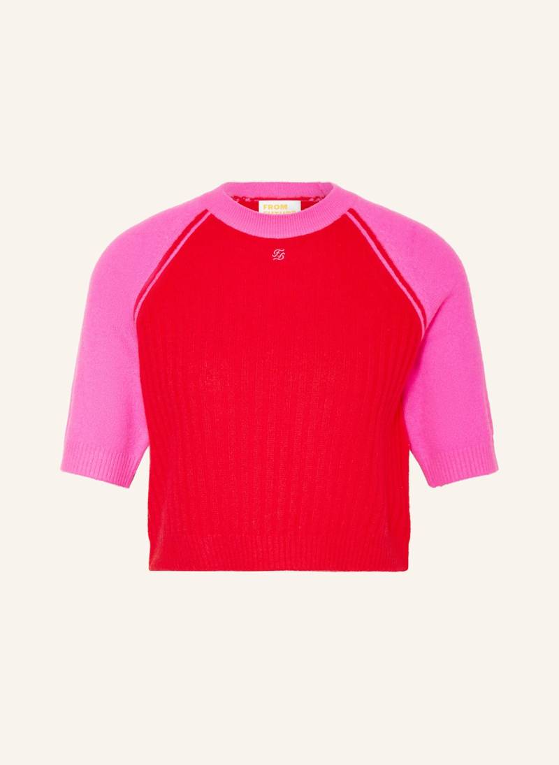 From Future Cropped-Strickshirt Aus Cashmere rot von FROM FUTURE