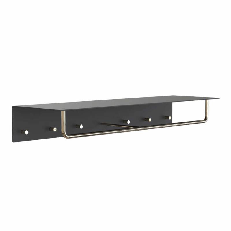 1000 UNU Wandgarderobe, Farbe schwarz-gold von FROST Denmark