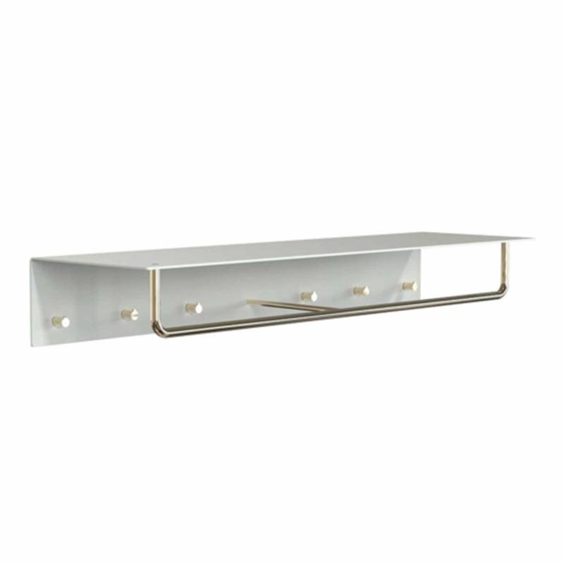 1000 UNU Wandgarderobe, Farbe weiss-gold von FROST Denmark