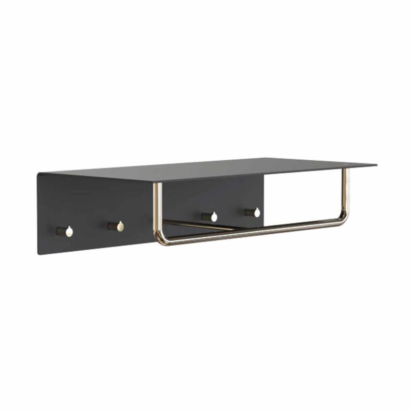 600 UNU Wandgarderobe, Farbe schwarz-gold von FROST Denmark