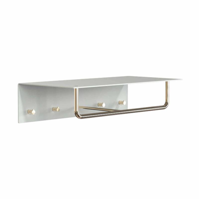 600 UNU Wandgarderobe, Farbe weiss-gold von FROST Denmark