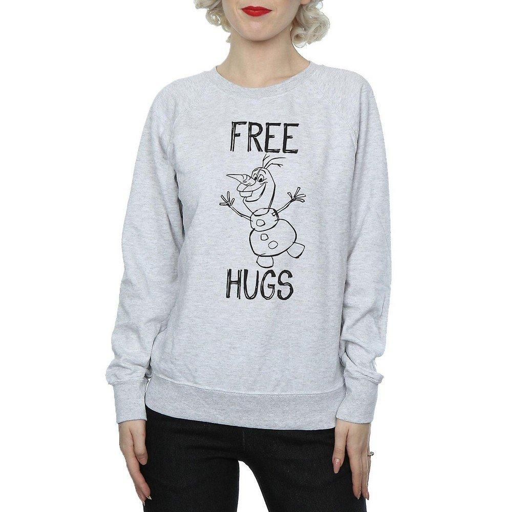 Free Hugs Sweatshirt Damen Grau M von FROZEN