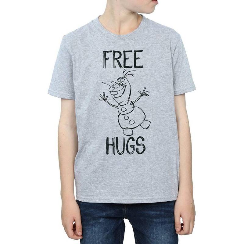 FROZEN - Free Hugs TShirt, 116, Grau von FROZEN