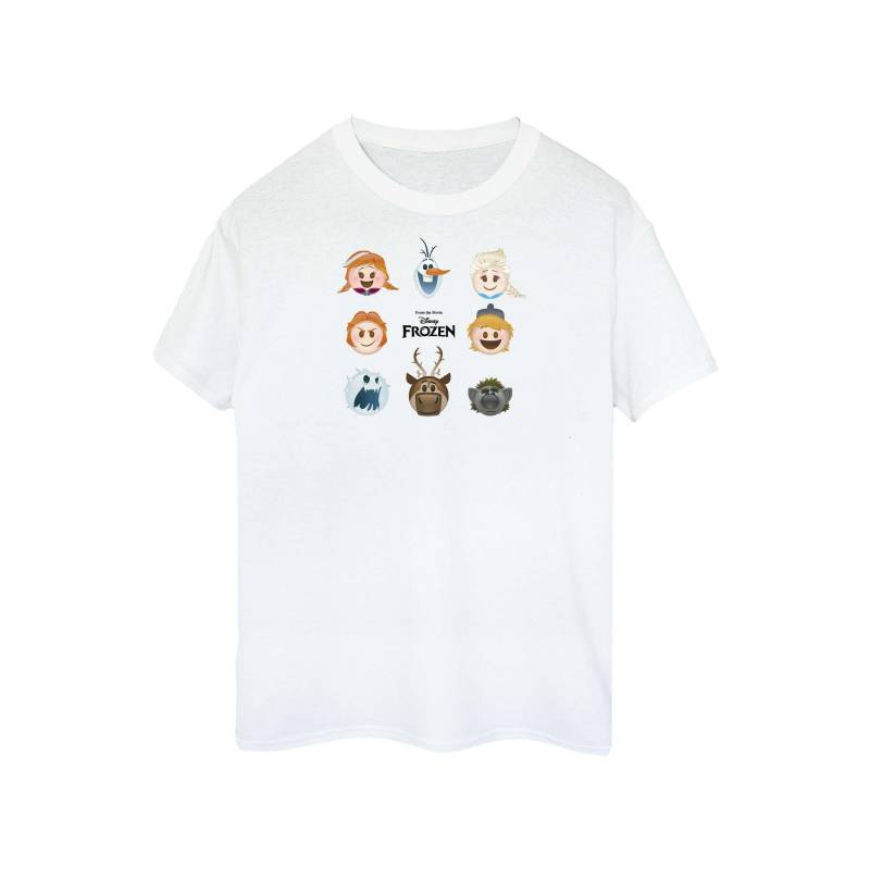 FROZEN - Heads TShirt, 140/146, Weiss von FROZEN