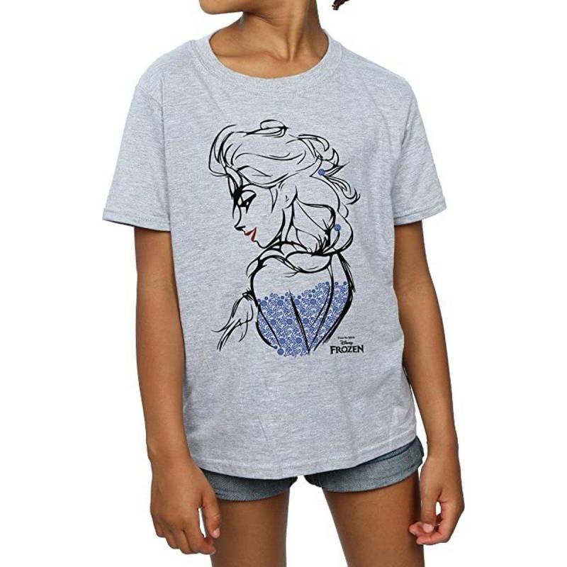 FROZEN - TShirt, 140/146, Grau von FROZEN