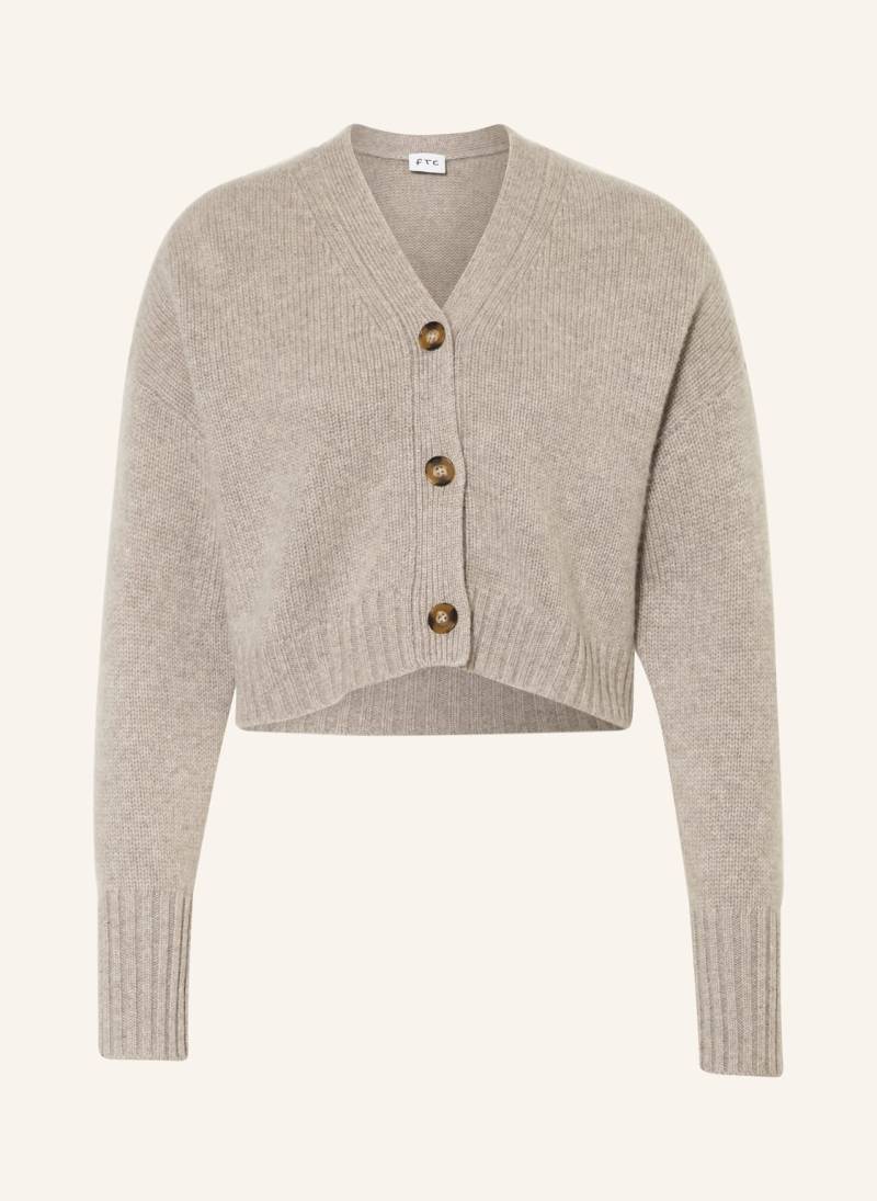 Ftc Cashmere Cropped-Strickjacke Aus Cashmere beige von FTC CASHMERE