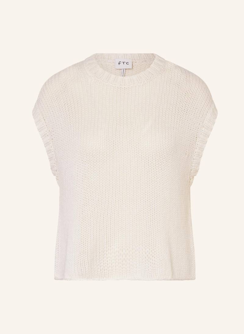 Ftc Cashmere Pullunder Mit Cashmere weiss von FTC CASHMERE