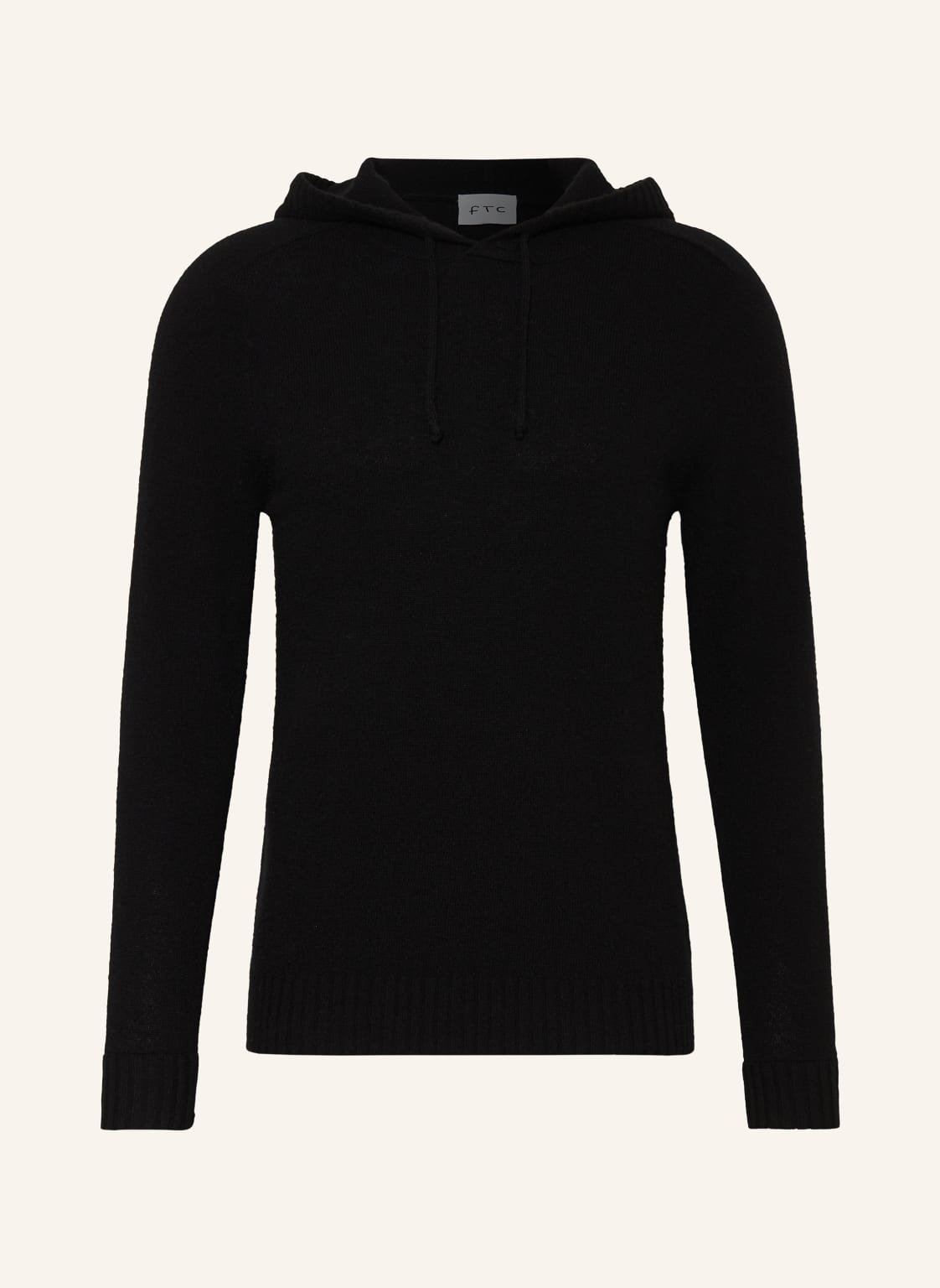 Ftc Cashmere Strick-Hoodie Aus Cashmere schwarz von FTC CASHMERE