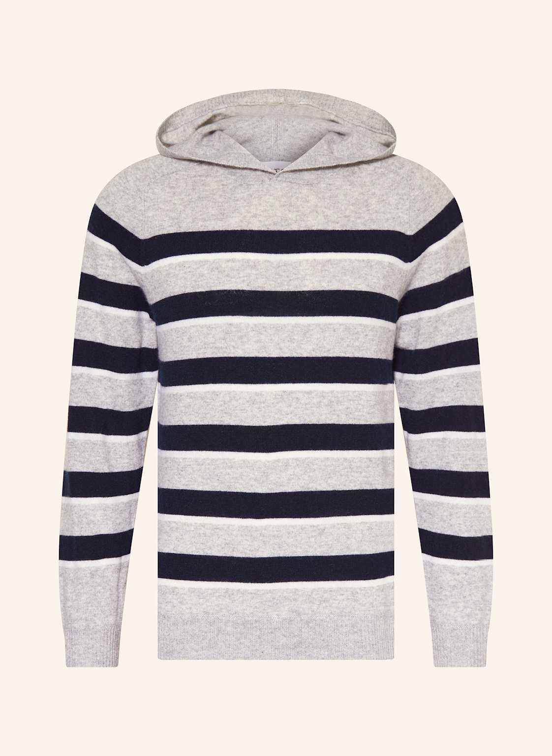 Ftc Cashmere Strick-Hoodie Mit Cashmere grau von FTC CASHMERE