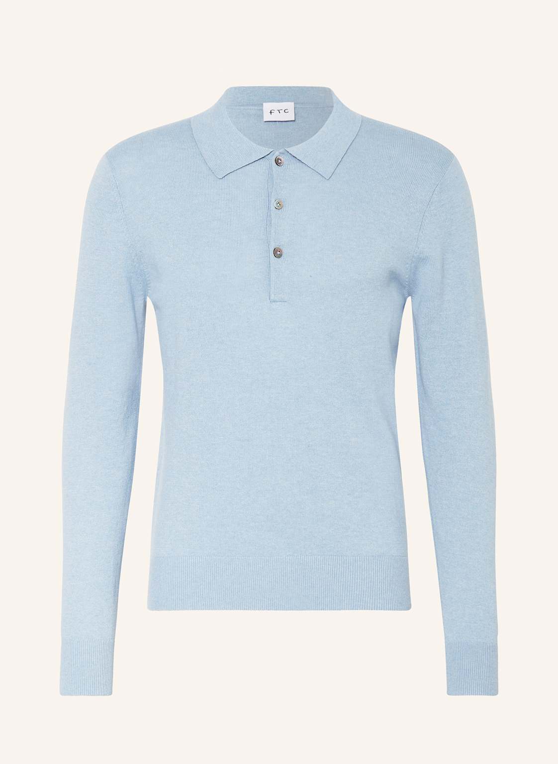 Ftc Cashmere Strick-Poloshirt blau von FTC CASHMERE