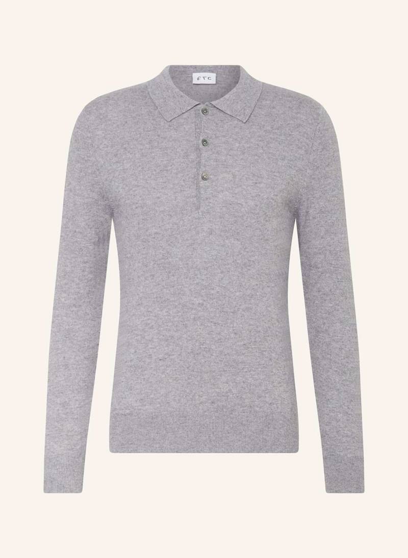 Ftc Cashmere Strick-Poloshirt grau von FTC CASHMERE