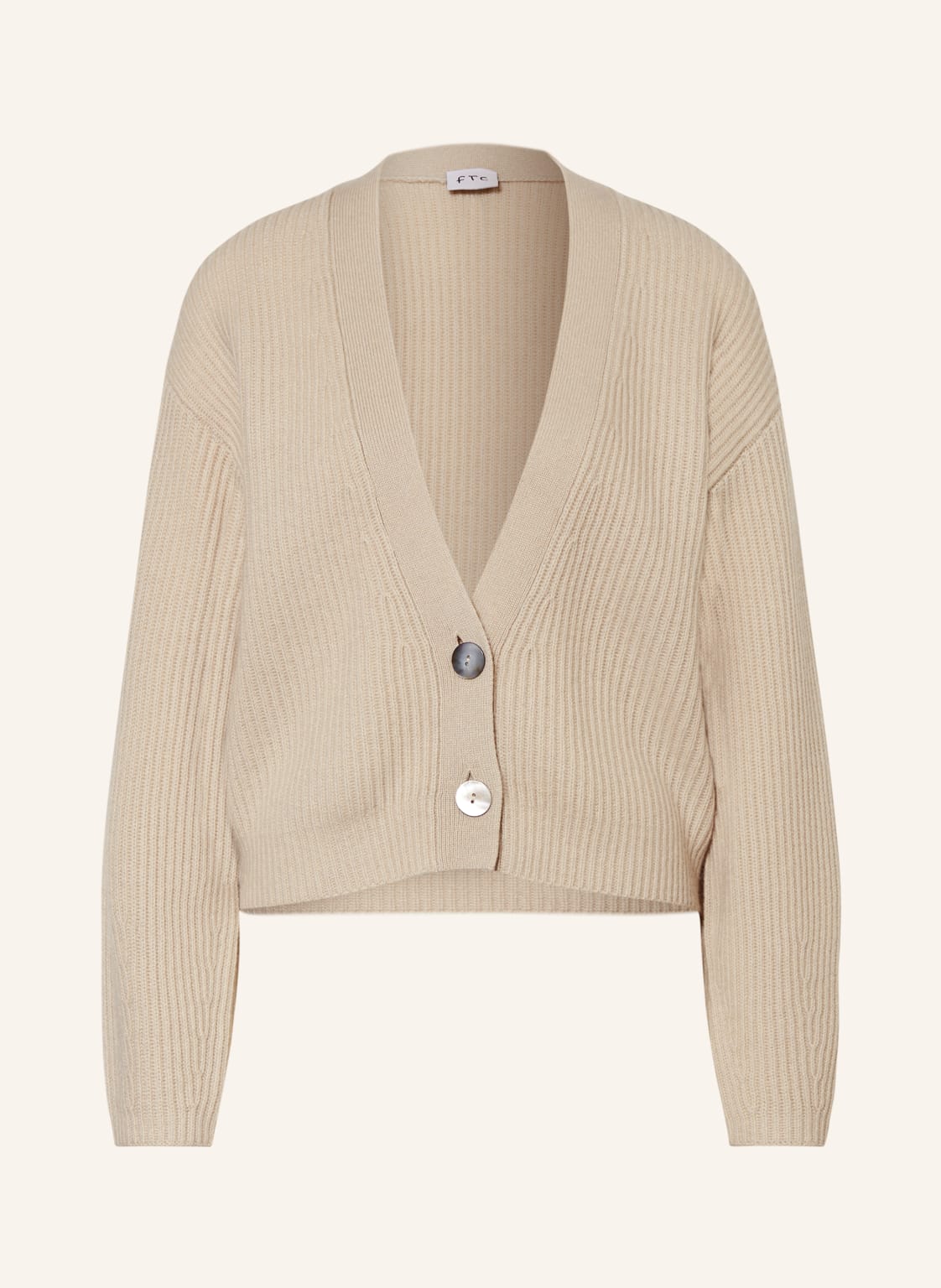 Ftc Cashmere Strickjacke Aus Cashmere beige von FTC CASHMERE