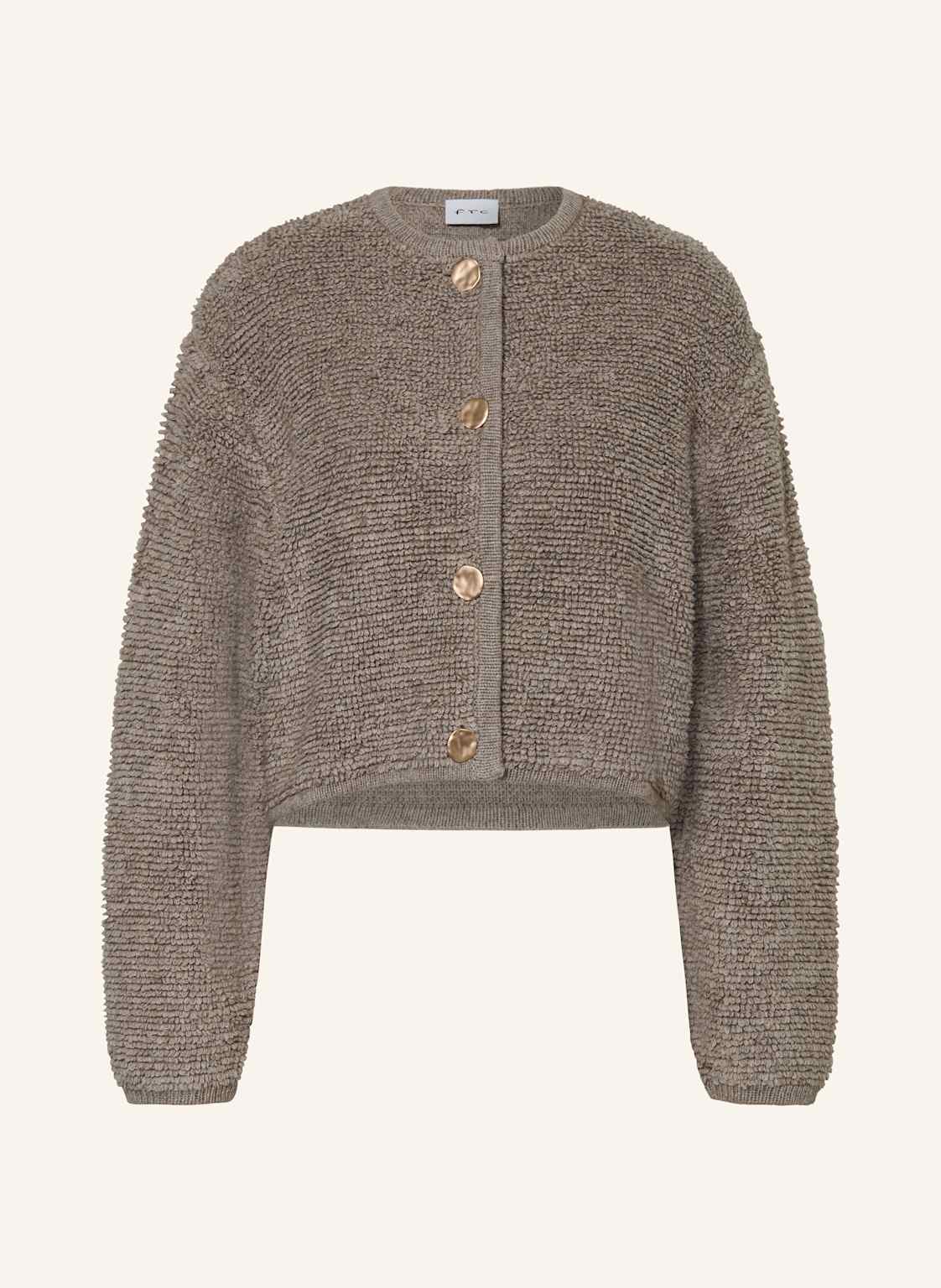 Ftc Cashmere Strickjacke Mit Cashmere beige von FTC CASHMERE