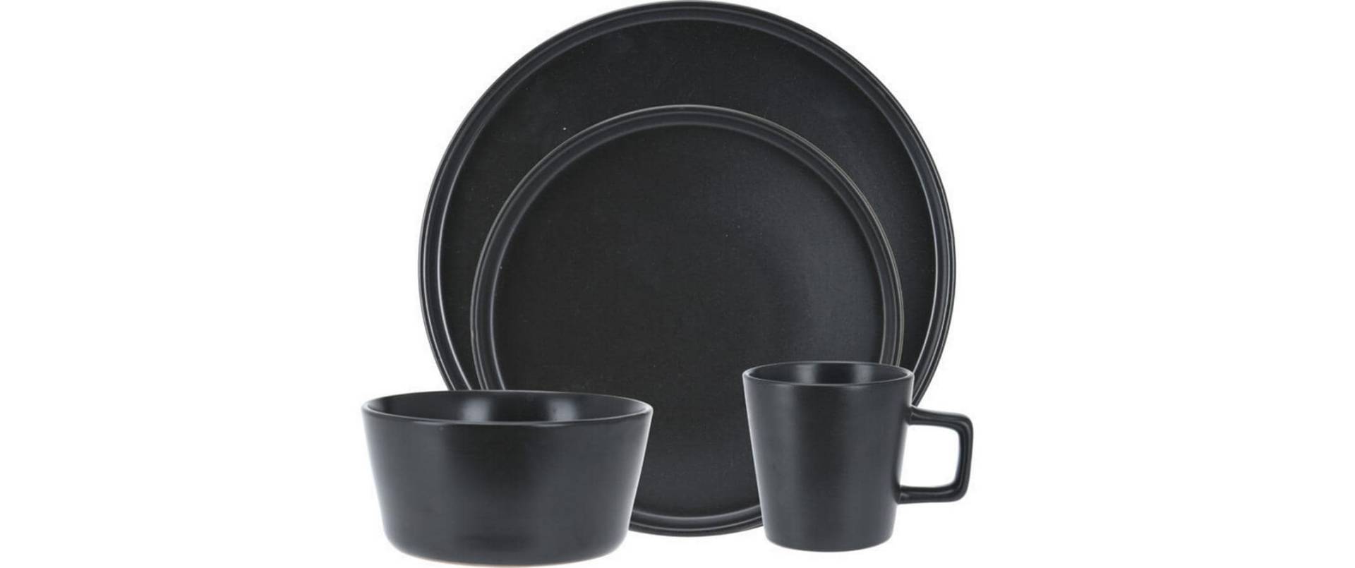 FURBER Kombiservice »16-teilig, Schwarz matt« FURBER Kombiservice »16-teilig, Schwarz matt« von FURBER