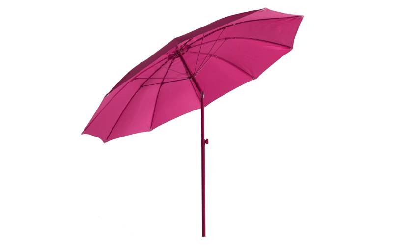 FURBER Sonnenschirm »Ø 270 cm, Aluminium, Push-up, Pink« von FURBER