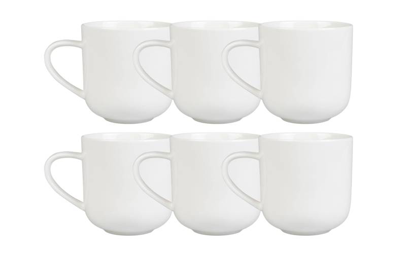 FURBER Tasse »400 ml, 6 Stück, Weiss«, (6 tlg.) von FURBER