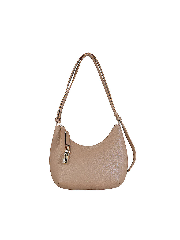 FURLA Ledertasche - Schultertasche GOCCIA Small beige von FURLA