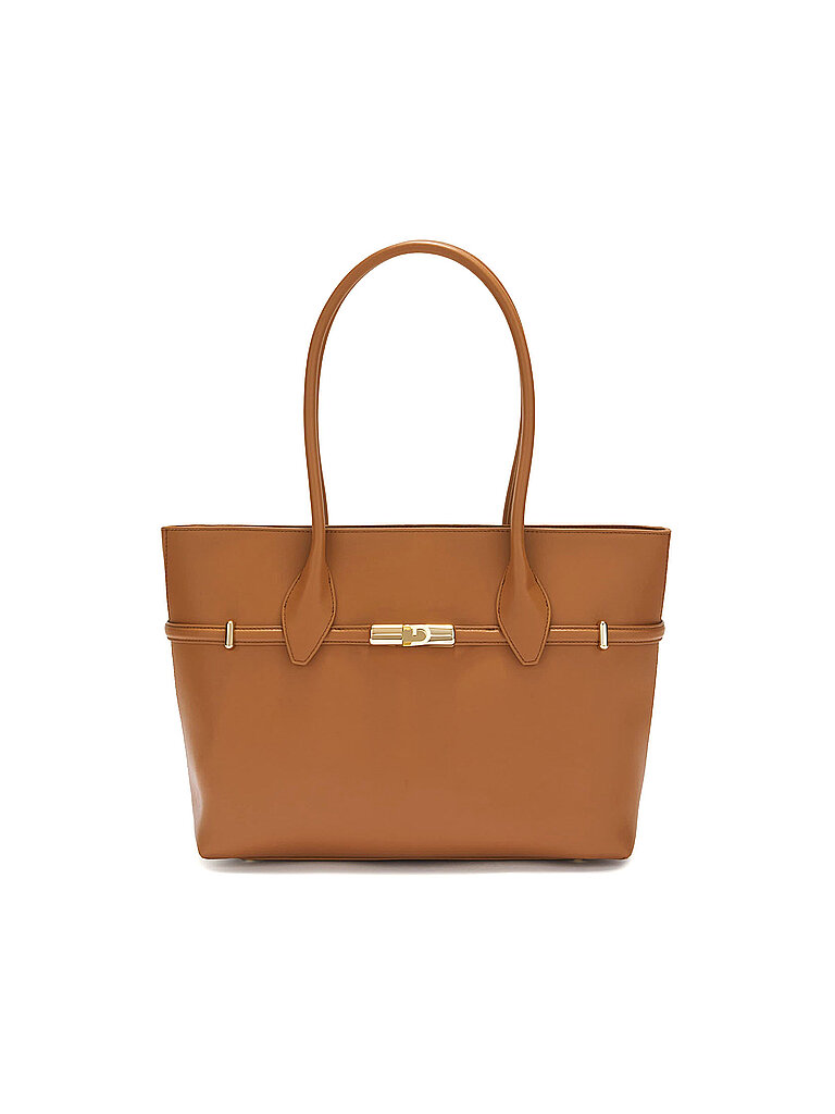 FURLA Ledertasche - Shopper GOCCIA Large camel von FURLA