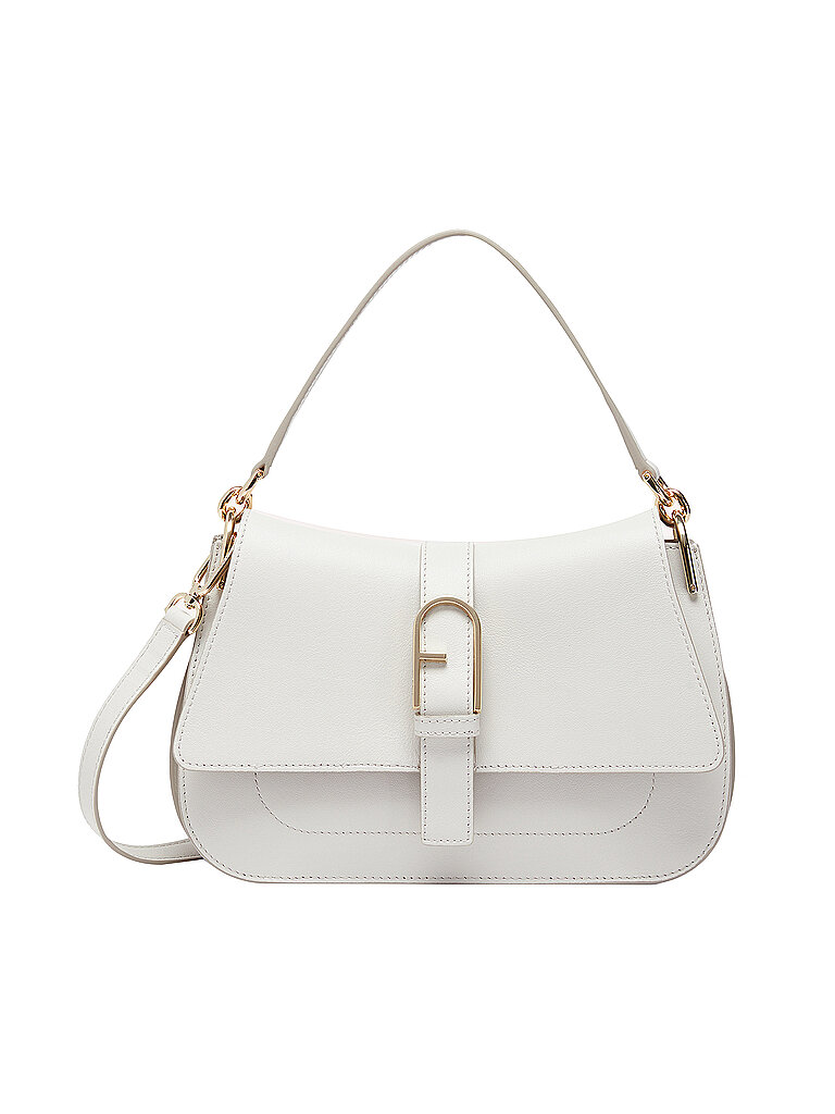 FURLA Ledertasche - Umhängetasche FLOW Medium creme von FURLA