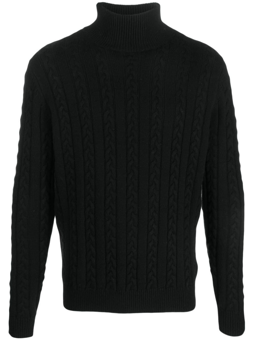 FURSAC cable-knit high-neck jumper - Black von FURSAC