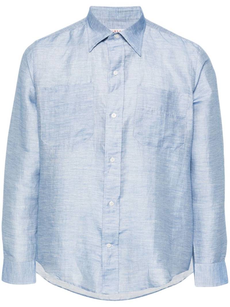 FURSAC chambray longsleeved shirt - Blue von FURSAC