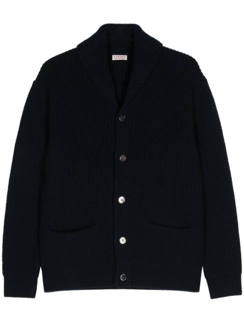 FURSAC chunky-knit wool cardigan - Blue von FURSAC