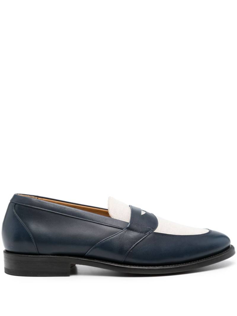 FURSAC colourblock panelled loafers - Blue von FURSAC