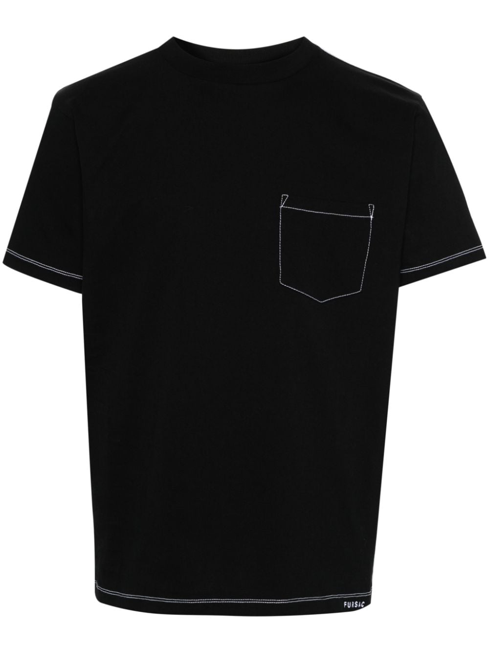 FURSAC contrast-stitching cotton T-shirt - Black von FURSAC
