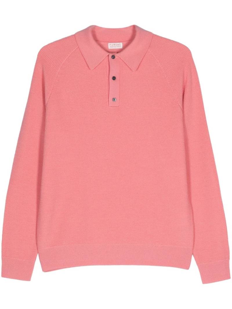 FURSAC knitted polo shirt - Pink von FURSAC