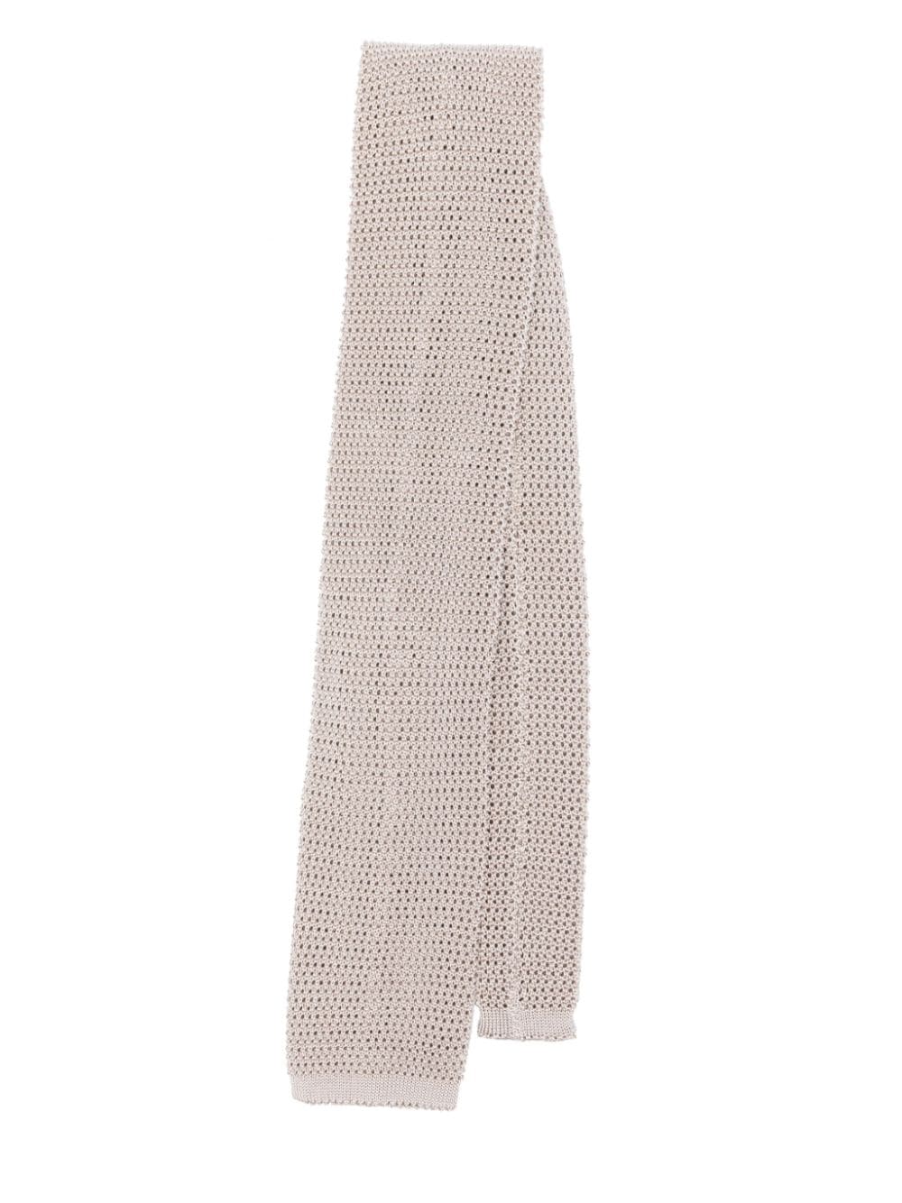 FURSAC knitted silk tie - Neutrals von FURSAC