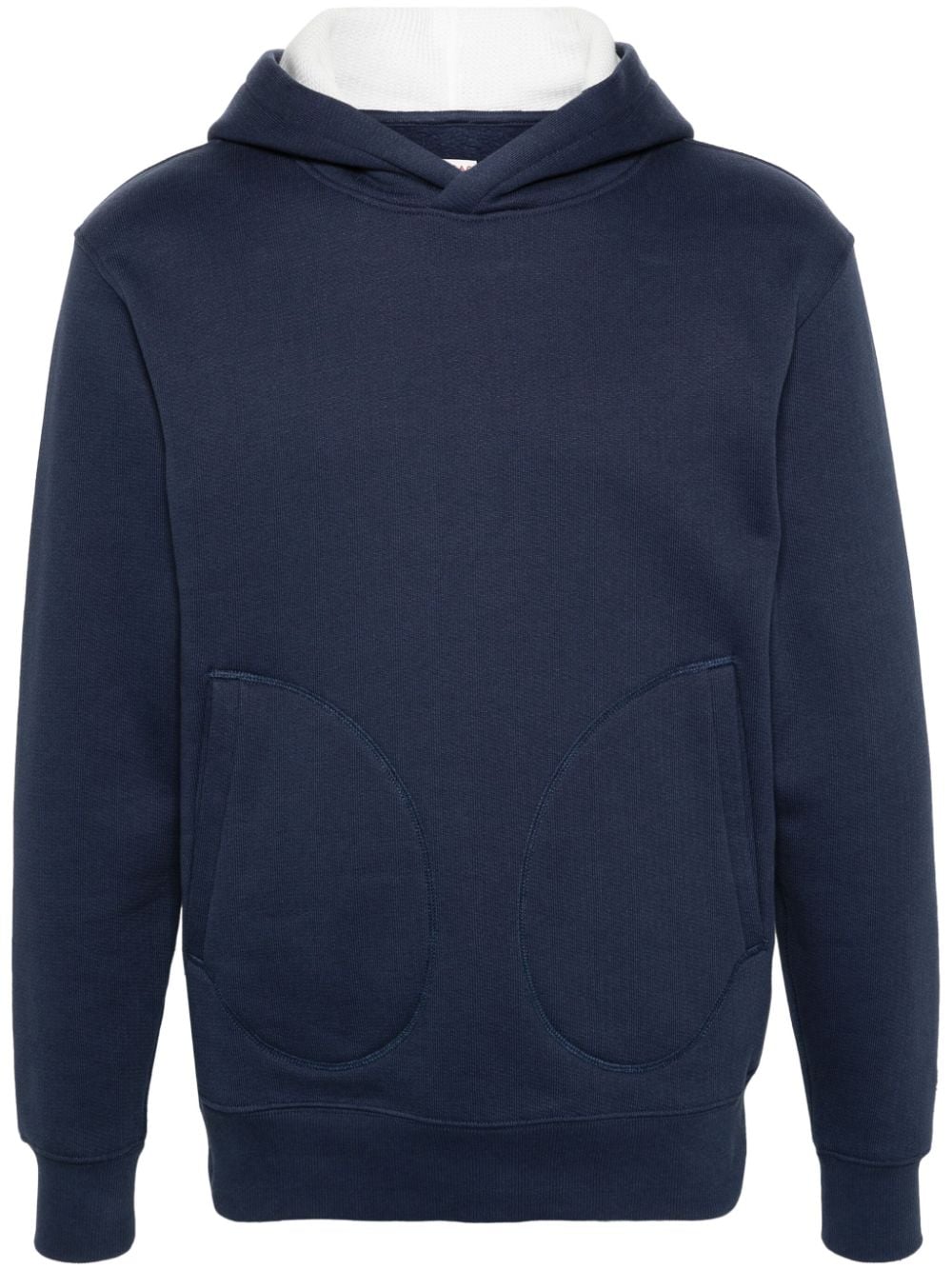 FURSAC logo-appliqué jersey hoodie - Blue von FURSAC