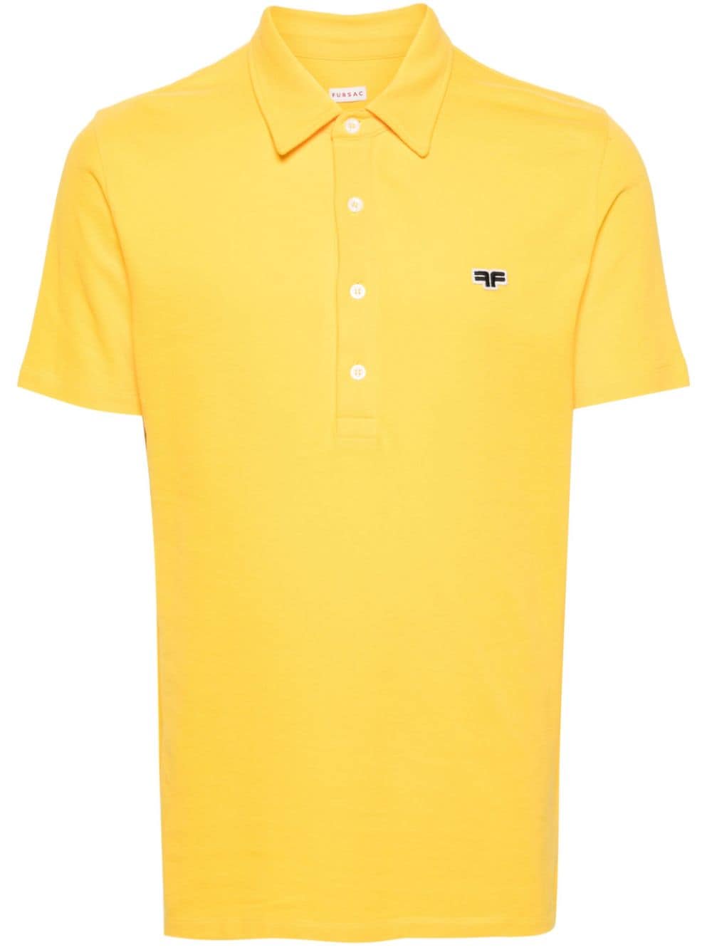 FURSAC logo-patch piqué polo shirt - Yellow von FURSAC