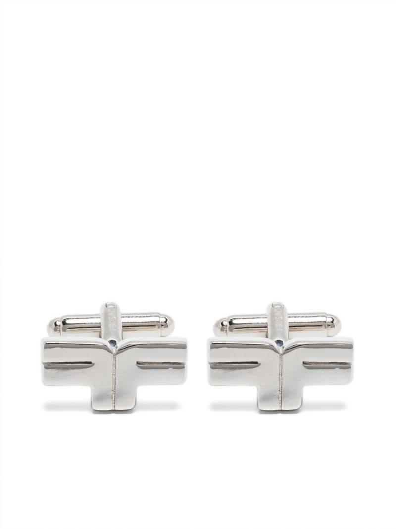 FURSAC logo-plaque cufflinks - Silver von FURSAC