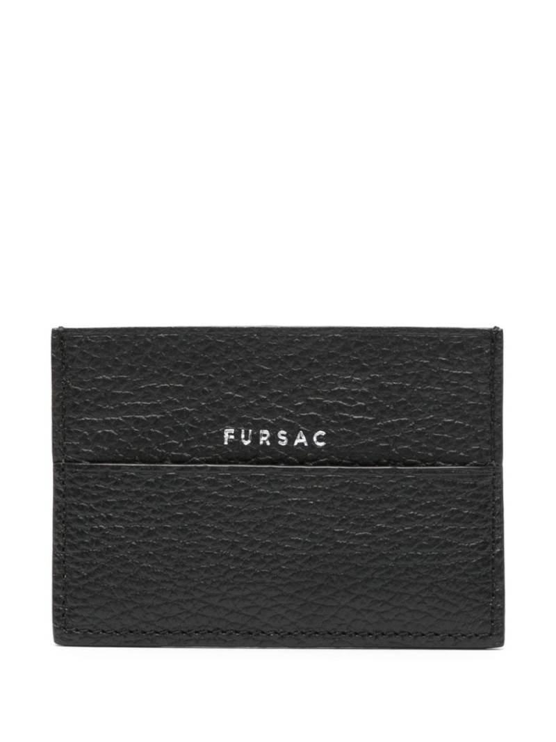 FURSAC logo-print leather cardholder - Black von FURSAC