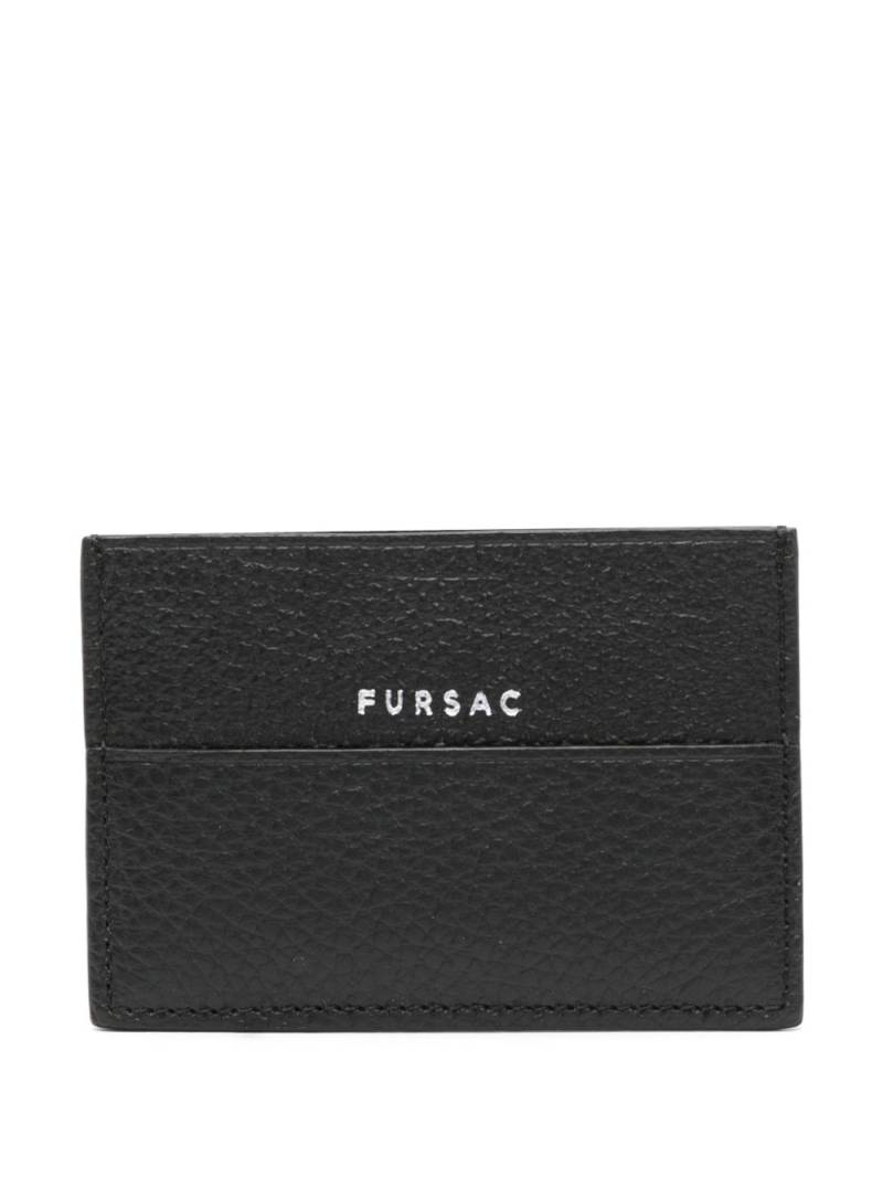 FURSAC logo-stamp leather cardholder - Black von FURSAC