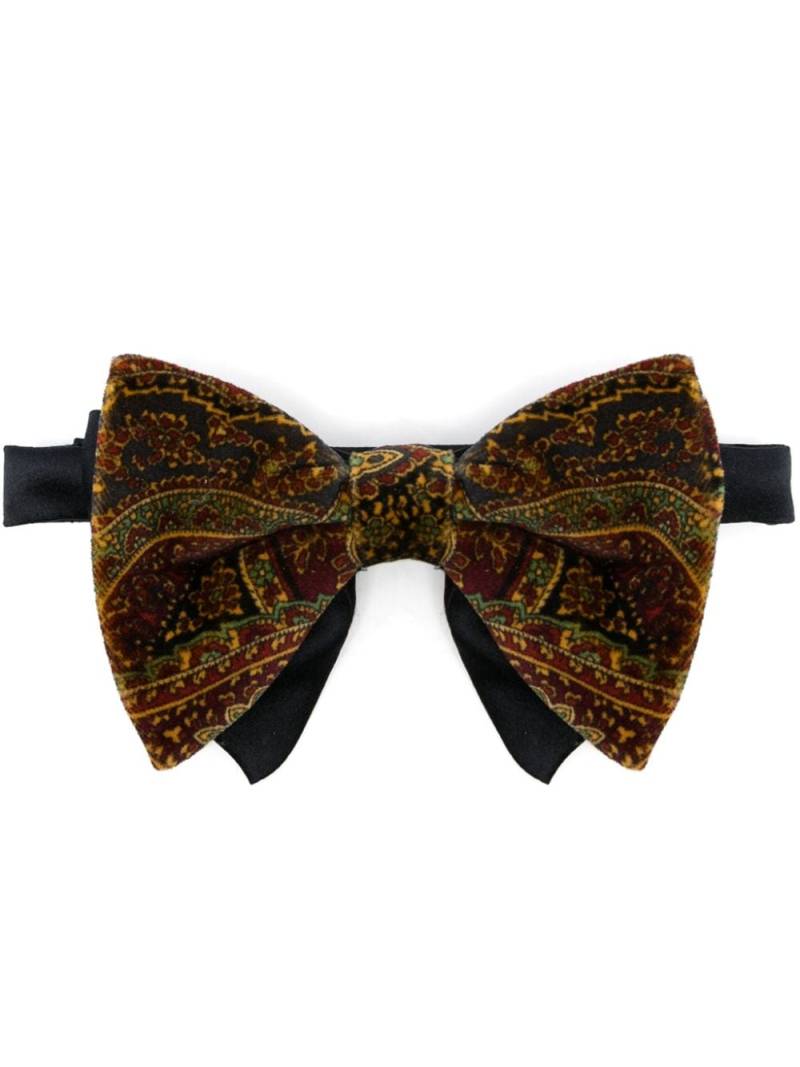 FURSAC paisley-print velvet bow tie - Blue von FURSAC