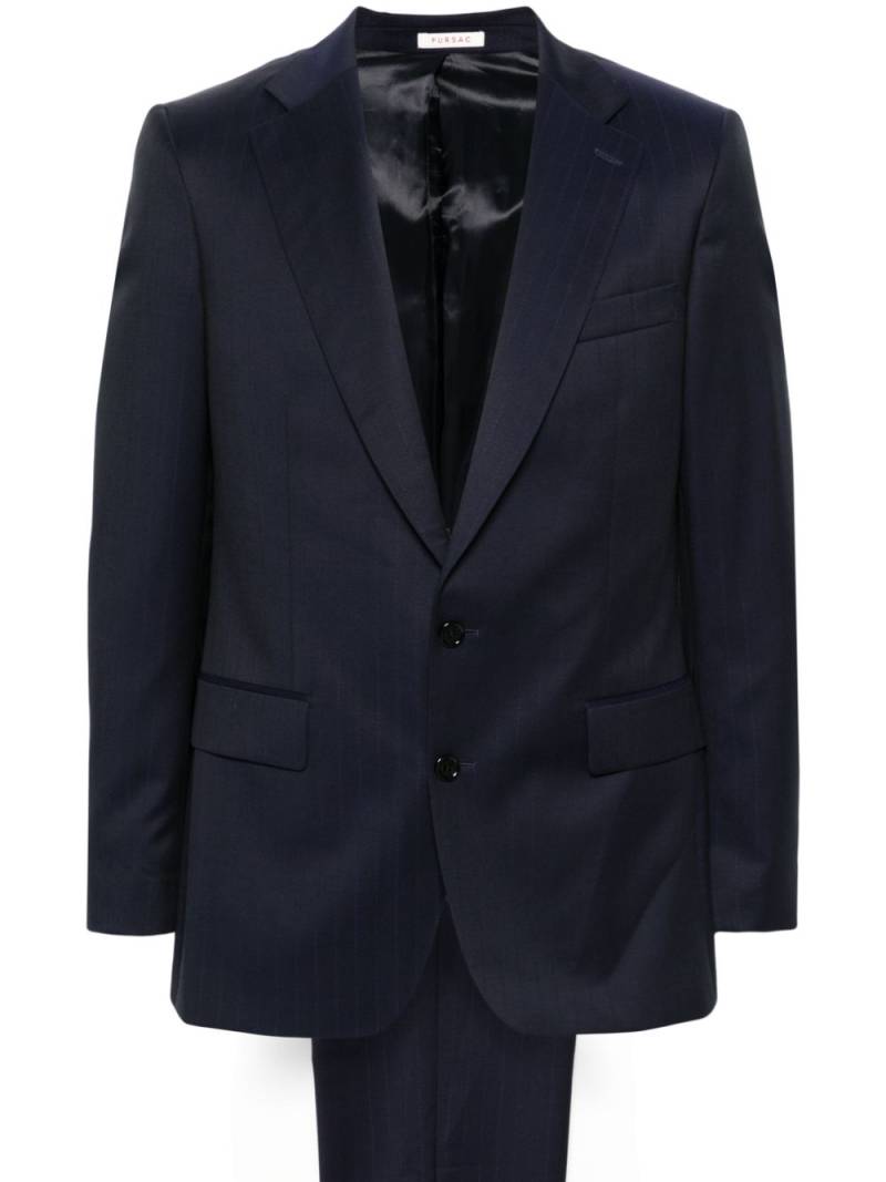 FURSAC pinstriped single-breasted suit - Blue von FURSAC