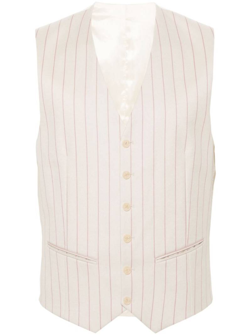 FURSAC pinstriped waistcoat - White von FURSAC