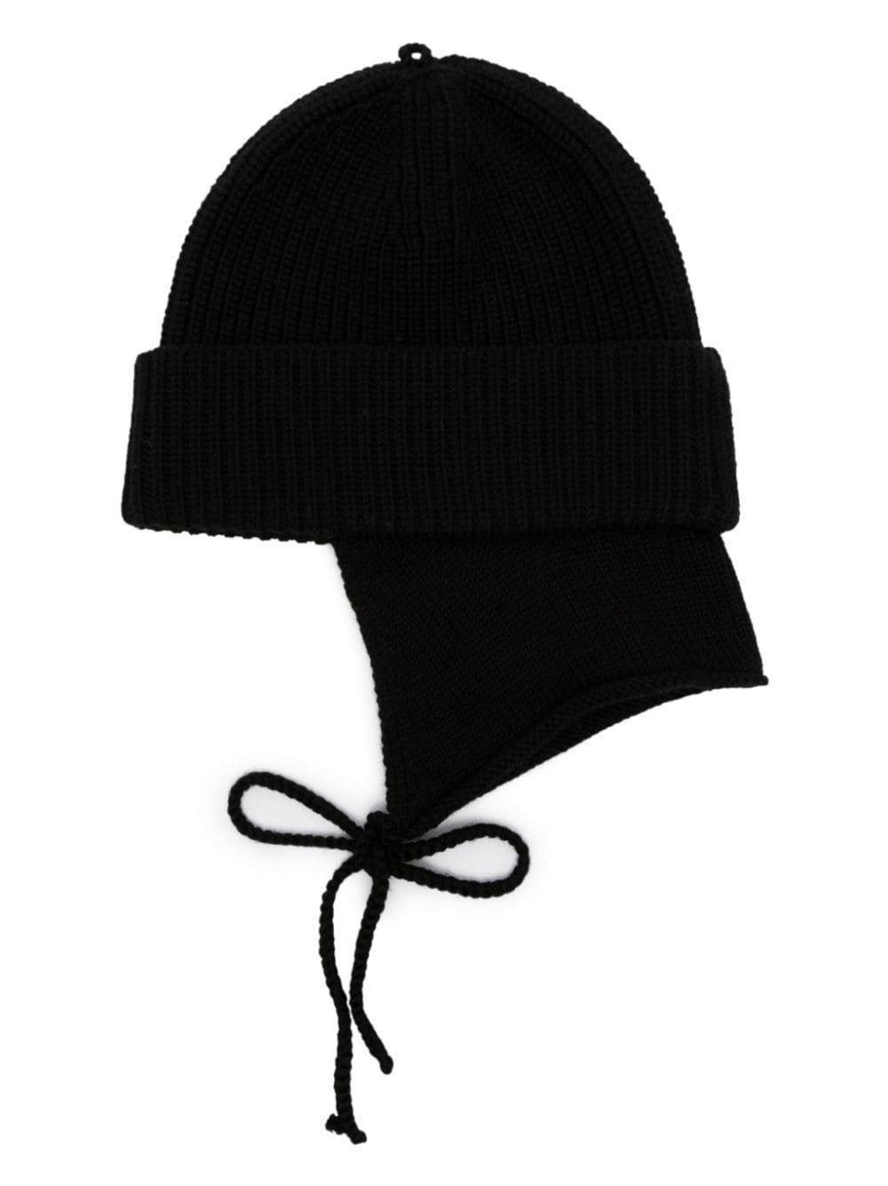 FURSAC ribbed-knit wool beanie - Black von FURSAC