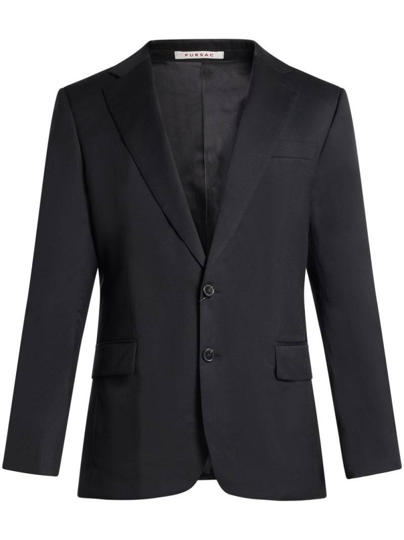 FURSAC single-breasted blazer - Black von FURSAC