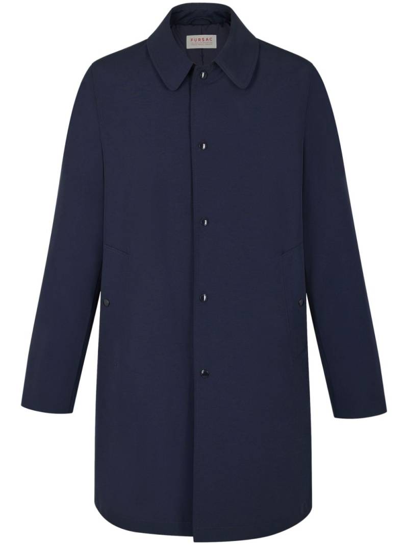 FURSAC single-breasted coat - Blue von FURSAC